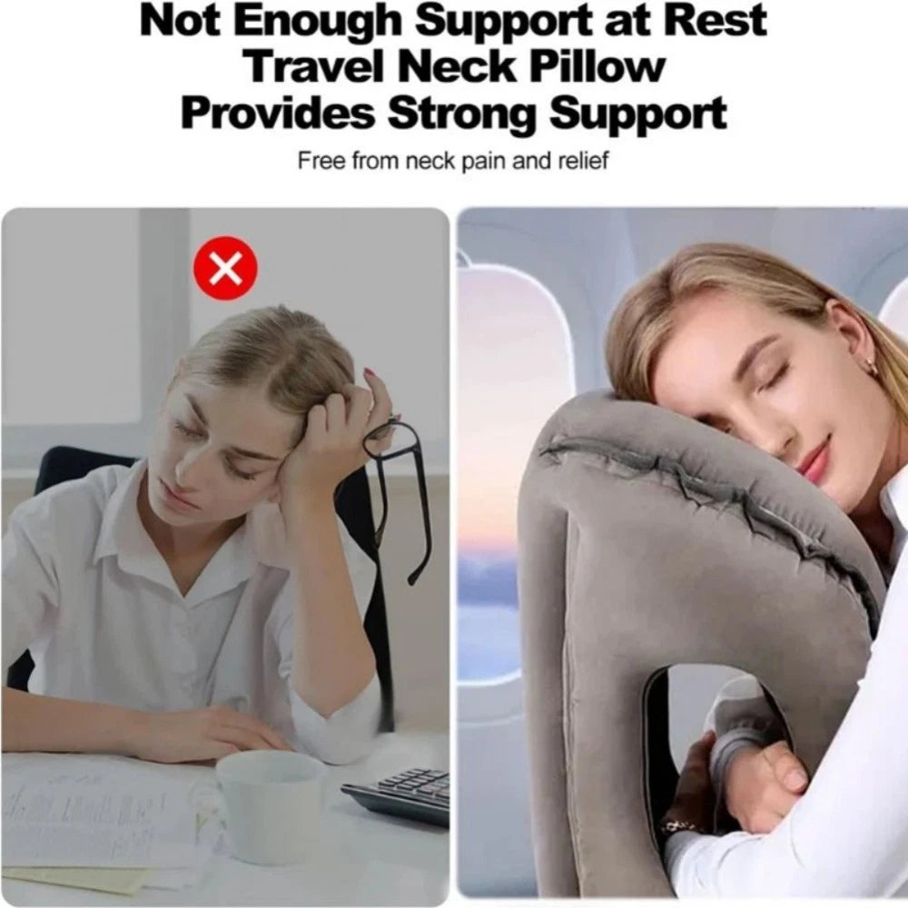 Inflatable Travel Pillow – Portable Neck & Body Support Cushion Aussie Vital Supplies