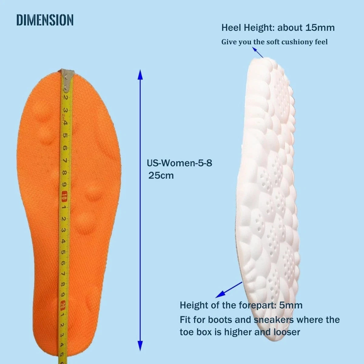 Memory Foam Arch Support Insoles for Men & Women Aussie Vital Supplies