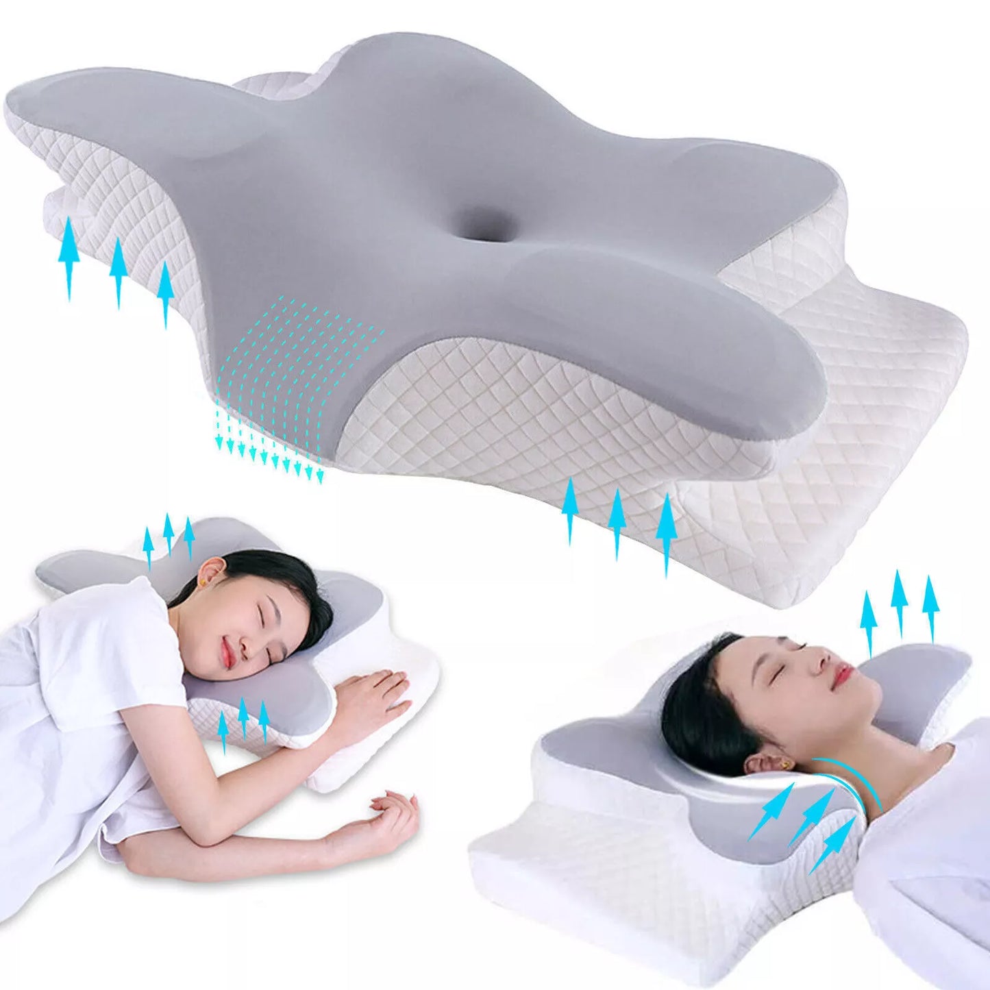 Cervical Neck Pillow – Ergonomic Memory Foam (Buy 1 & Get 1 )