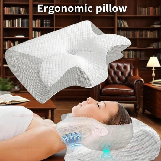 Cervical Ergonomic Memory Foam Neck Pillow- 50%OFF Aussie Vital Supplies