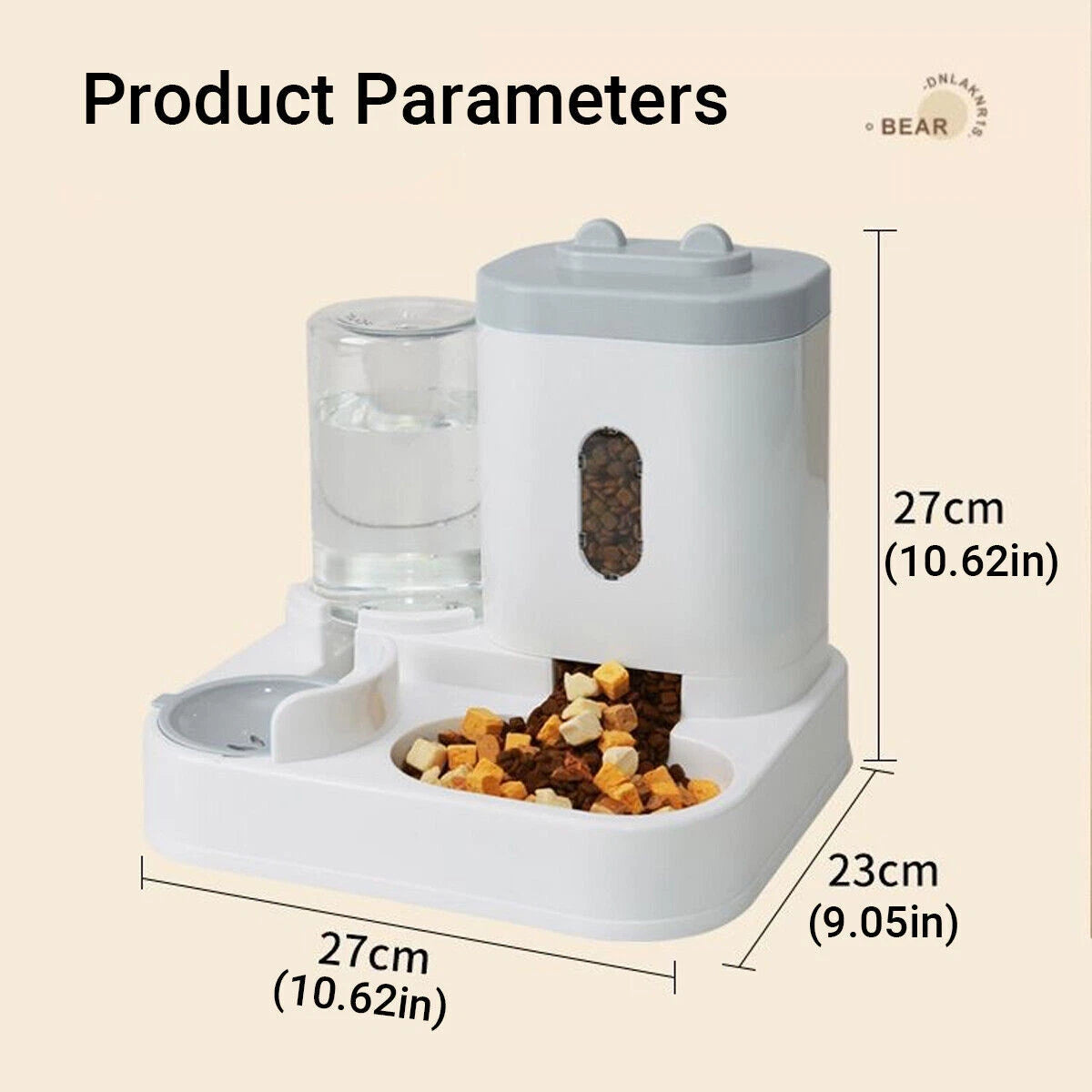 2-in-1 Dog & Cat Feeder Station