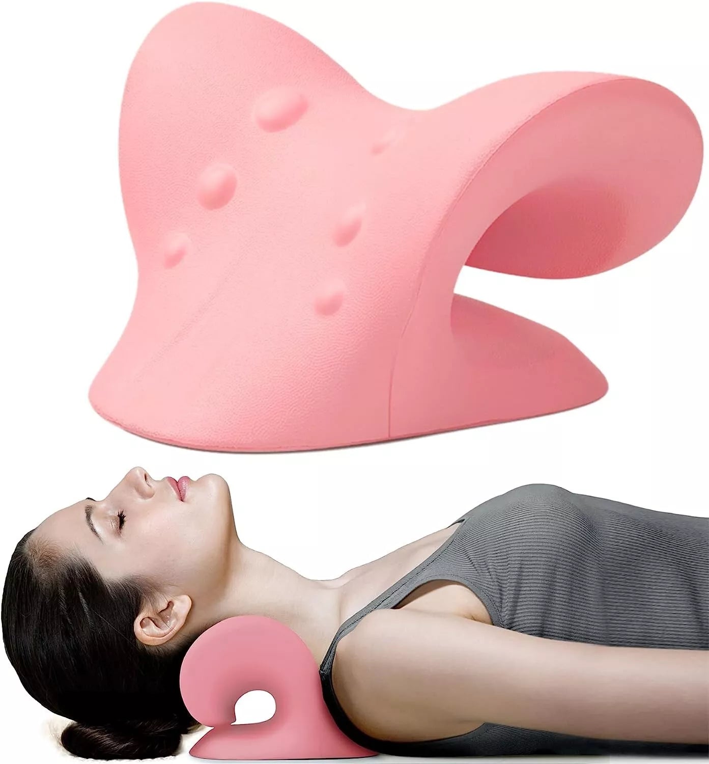 Neck Stretcher Pillow – Neck Pain Relief & Posture Support - Save 50% Today
