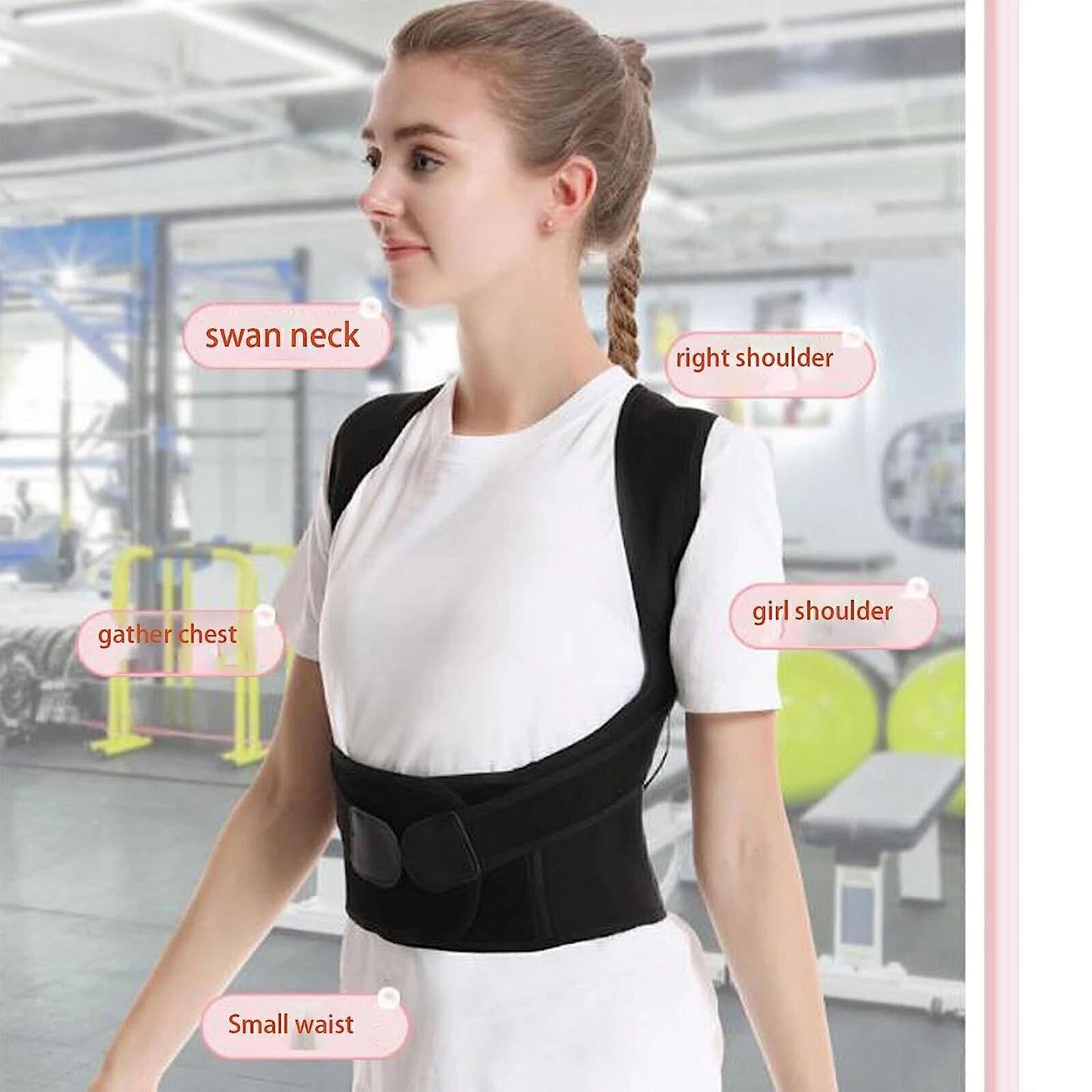 Back & Waist Posture Corrector – Adjustable Double Support Brace Aussie Vital Supplies