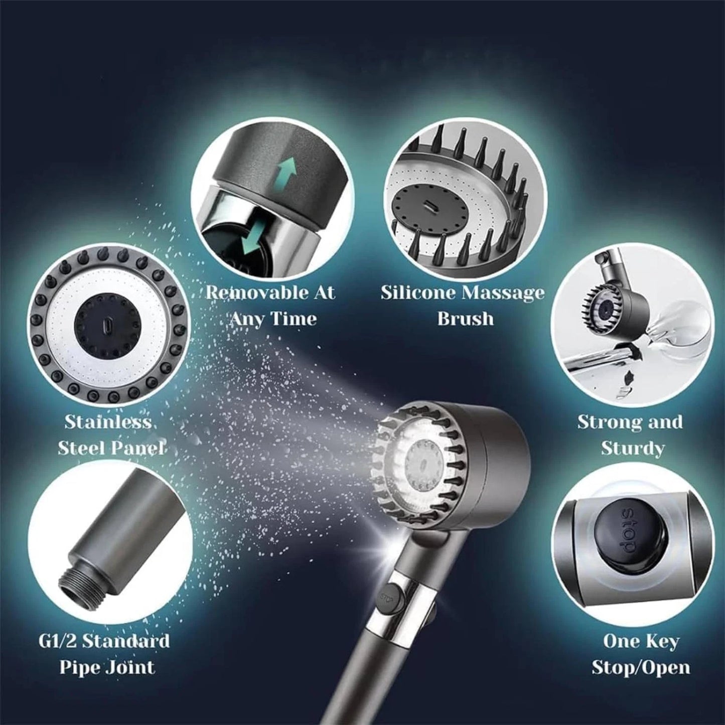 Transform Your Shower Into a High-Pressure Spa Experience with Filtered Shower Head - 50% OFF Today Only! Aussie Vital Supplies