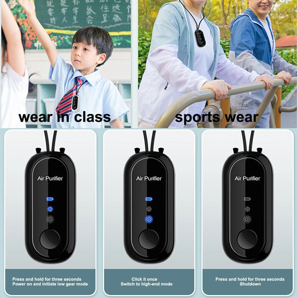 Mini Air Purifier for Car, Office & Travel – Negative Ion Cleaner Aussie Vital Supplies