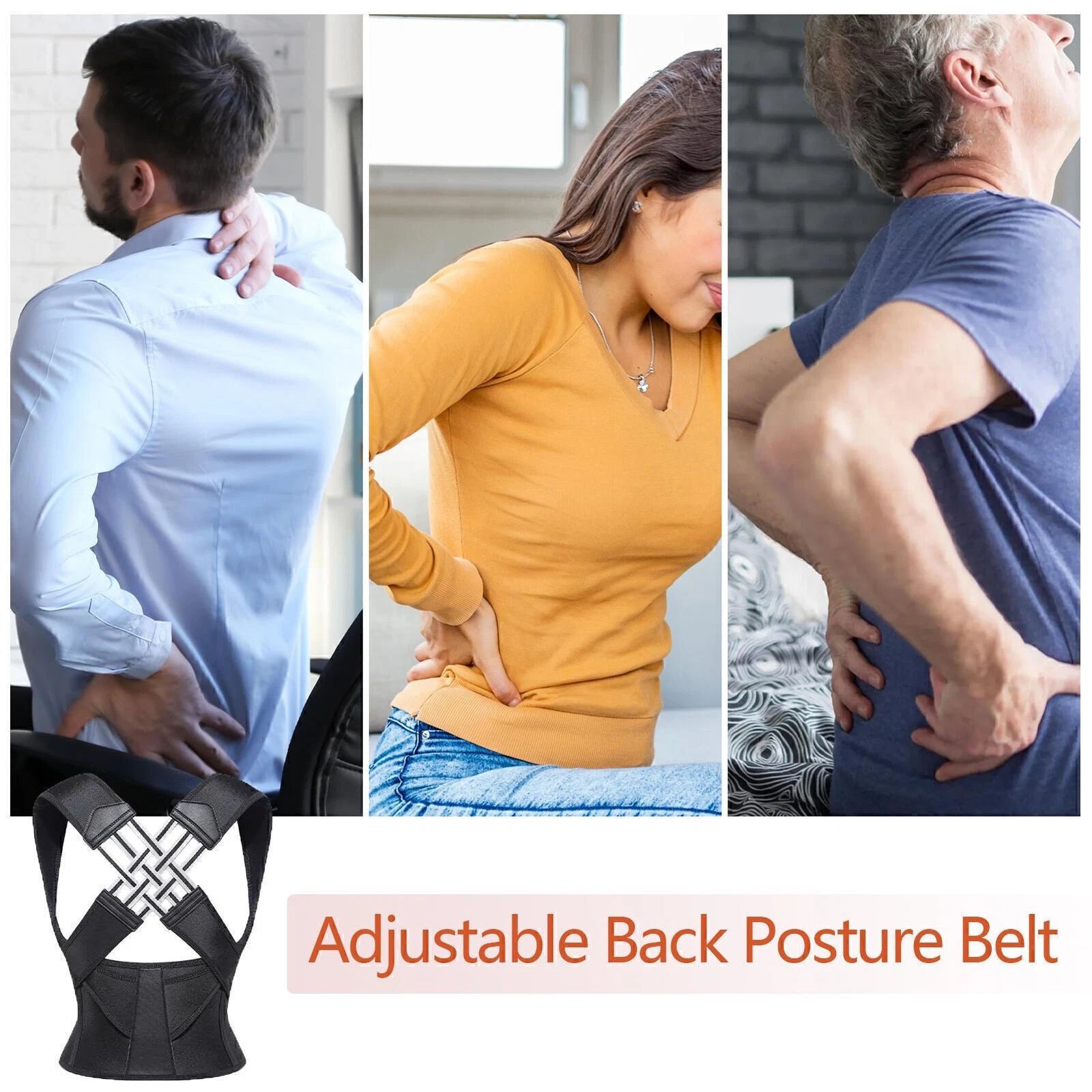 Back & Waist Posture Corrector – Adjustable Double Support Brace Aussie Vital Supplies
