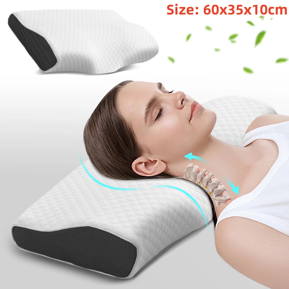 Anti-Snore Memory Foam Contour Pillow – Neck & Shoulder Support Aussie Vital Supplies
