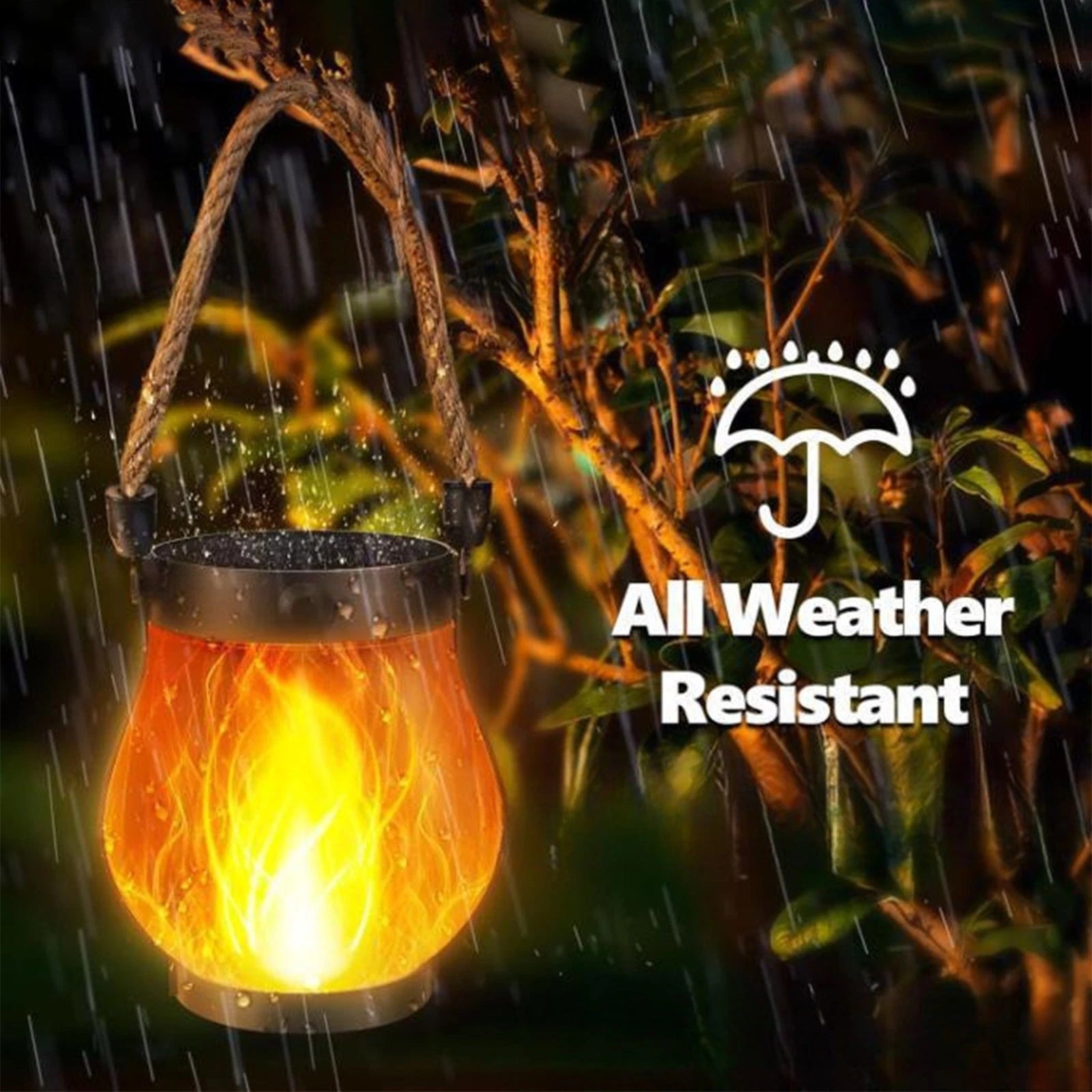 Flickering Flame Solar Garden Lamp Aussie Vital Supplies