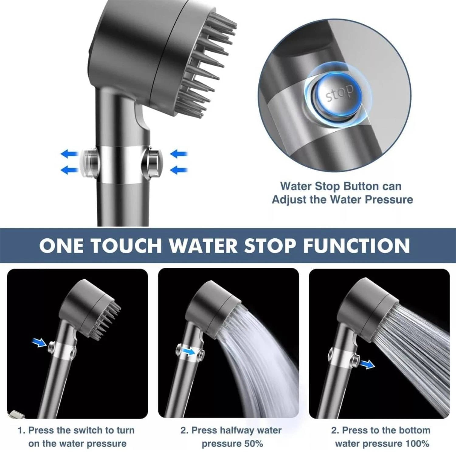 Transform Your Shower Into a High-Pressure Spa Experience with Filtered Shower Head - 50% OFF Today Only! Aussie Vital Supplies