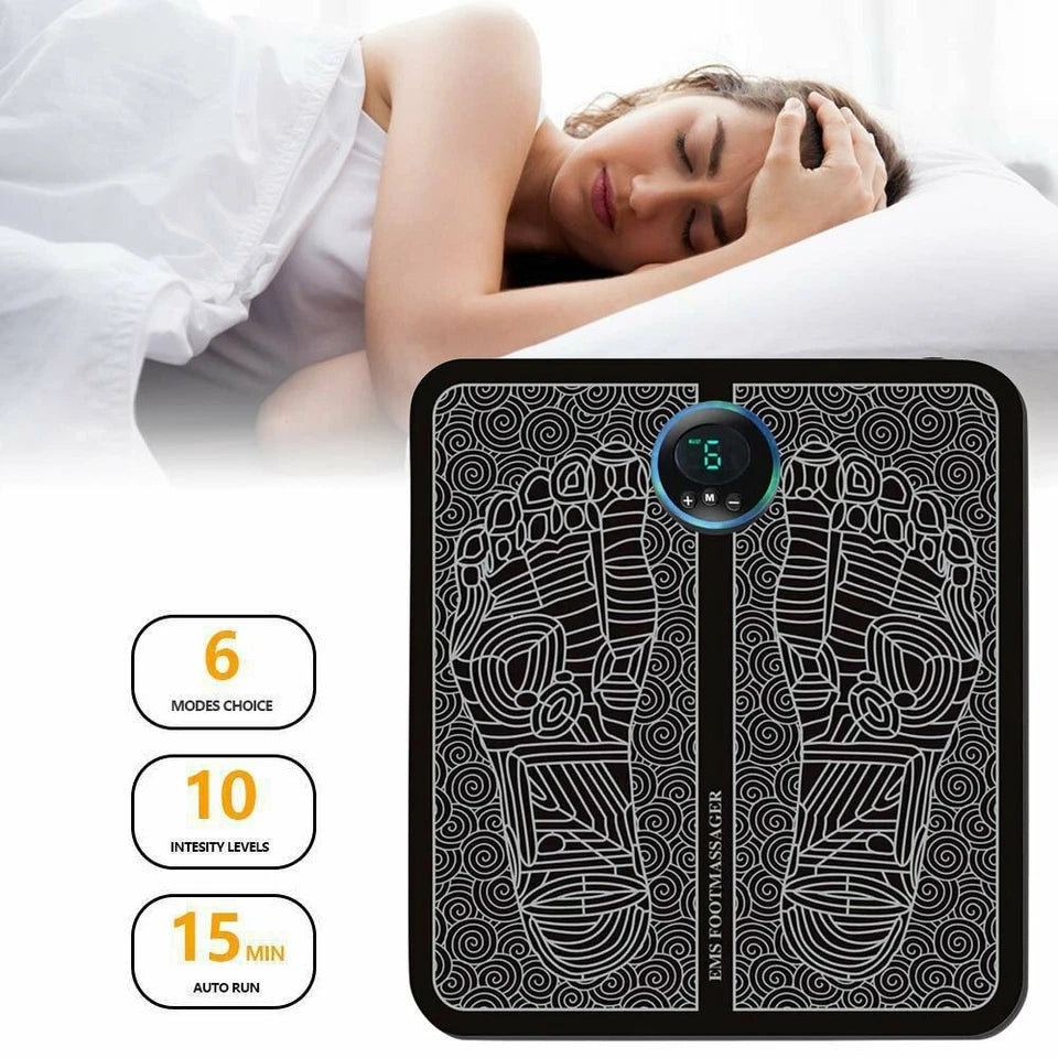 EMS Foot Massager Pad – Electric Muscle Stimulator for Foot & Leg Relaxation
