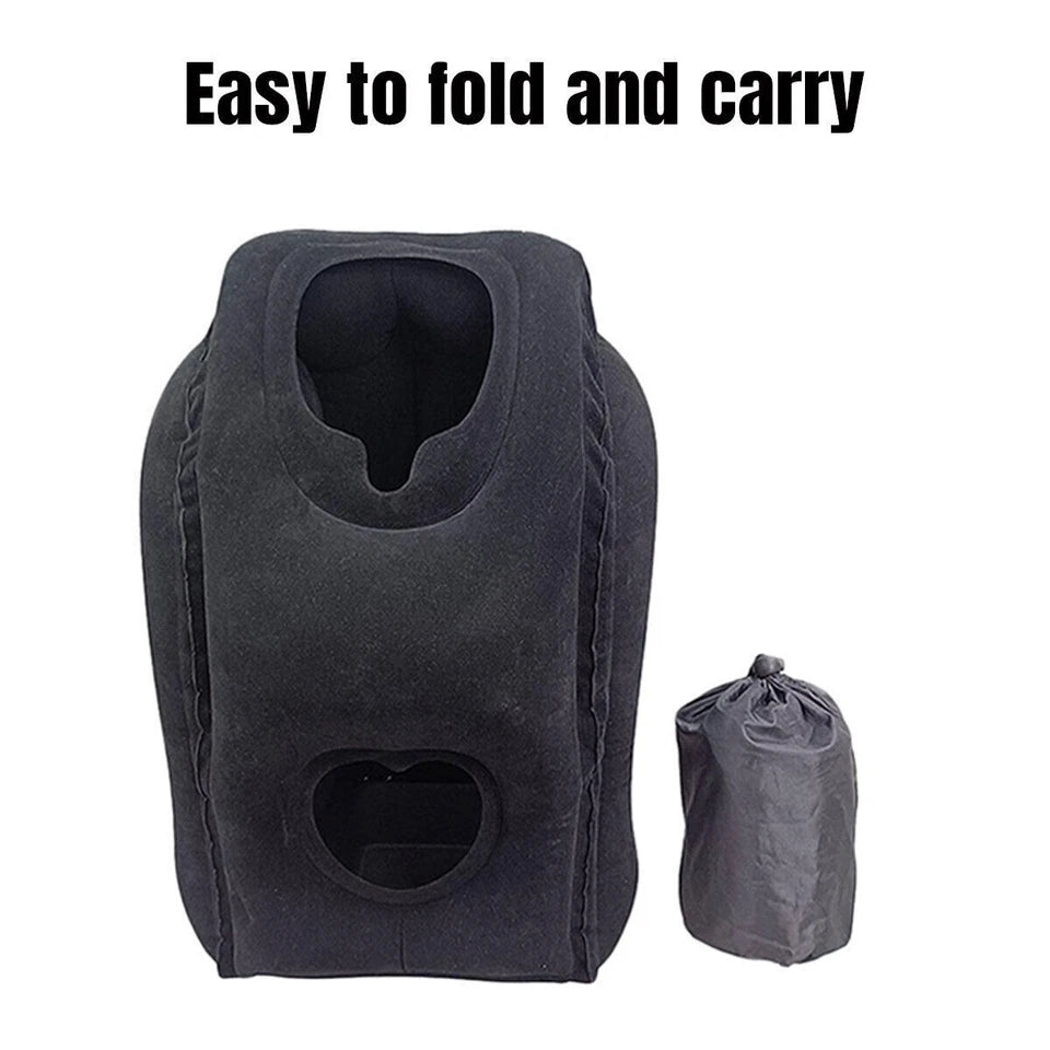 Inflatable Travel Pillow – Portable Neck & Body Support Cushion Aussie Vital Supplies