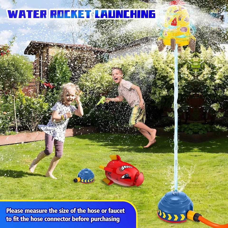 Rocket Water Jet Toy – Outdoor Water Fun for Kids Aussie Vital Supplies