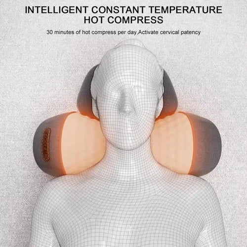Electric Heated Cervical Neck Massage Pillow