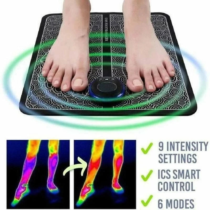 EMS Foot Massager Pad – Electric Muscle Stimulator for Foot & Leg Relaxation