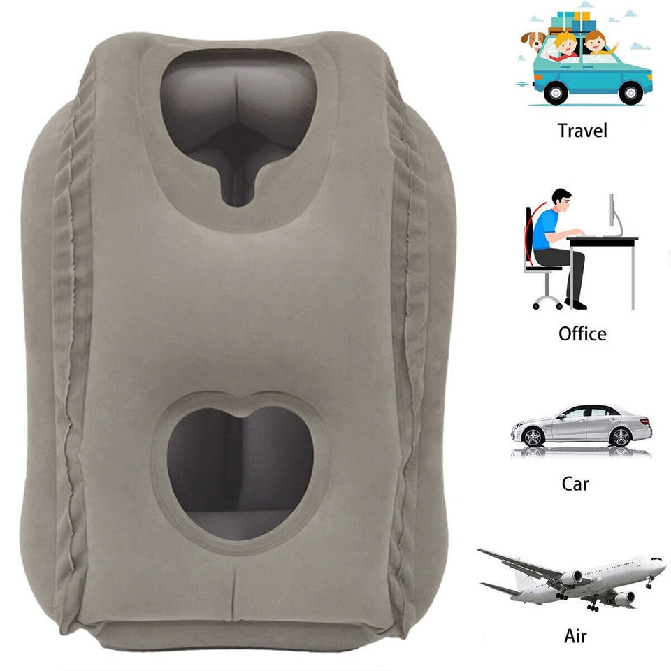 Inflatable Travel Pillow – Portable Neck & Body Support Cushion Aussie Vital Supplies
