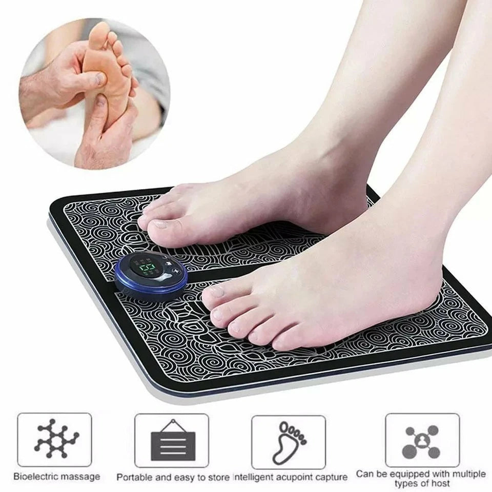 EMS Foot Massager Pad – Electric Muscle Stimulator for Foot & Leg Relaxation