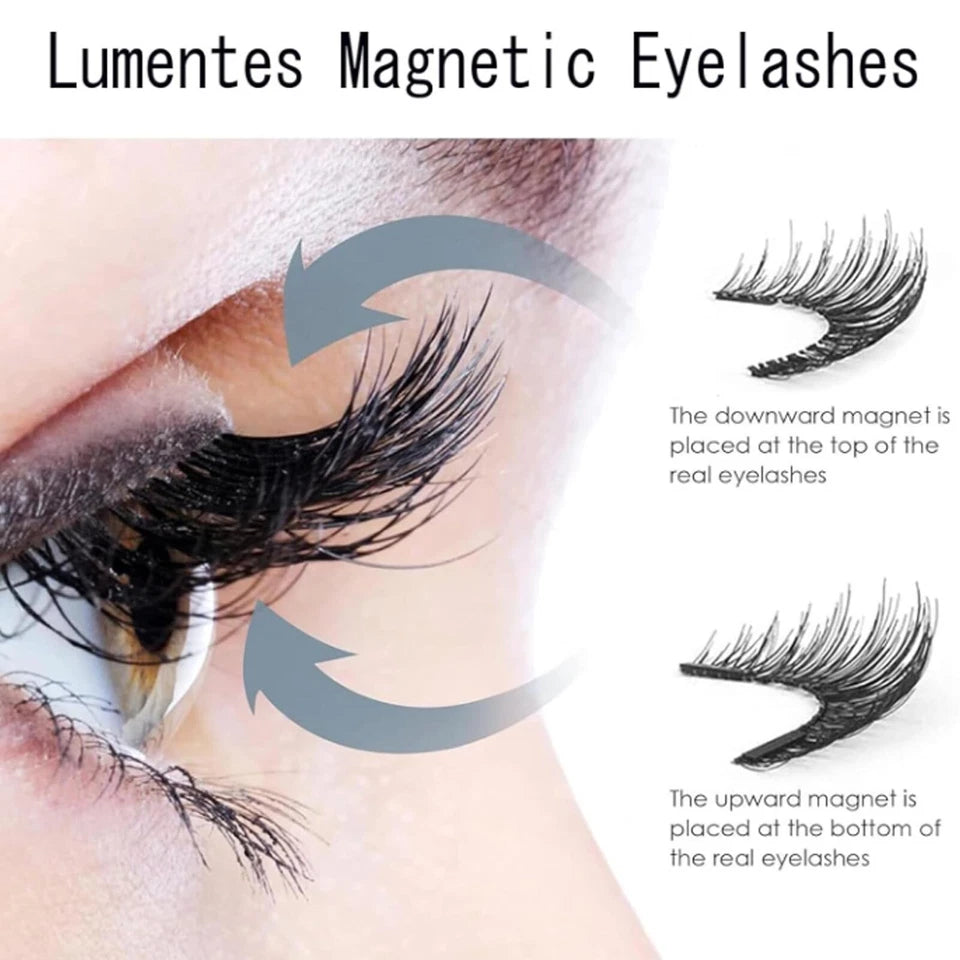 Lumentes Magnetic Eyelashes – Glue-Free, Natural & Reusable Lashes Aussie Vital Supplies
