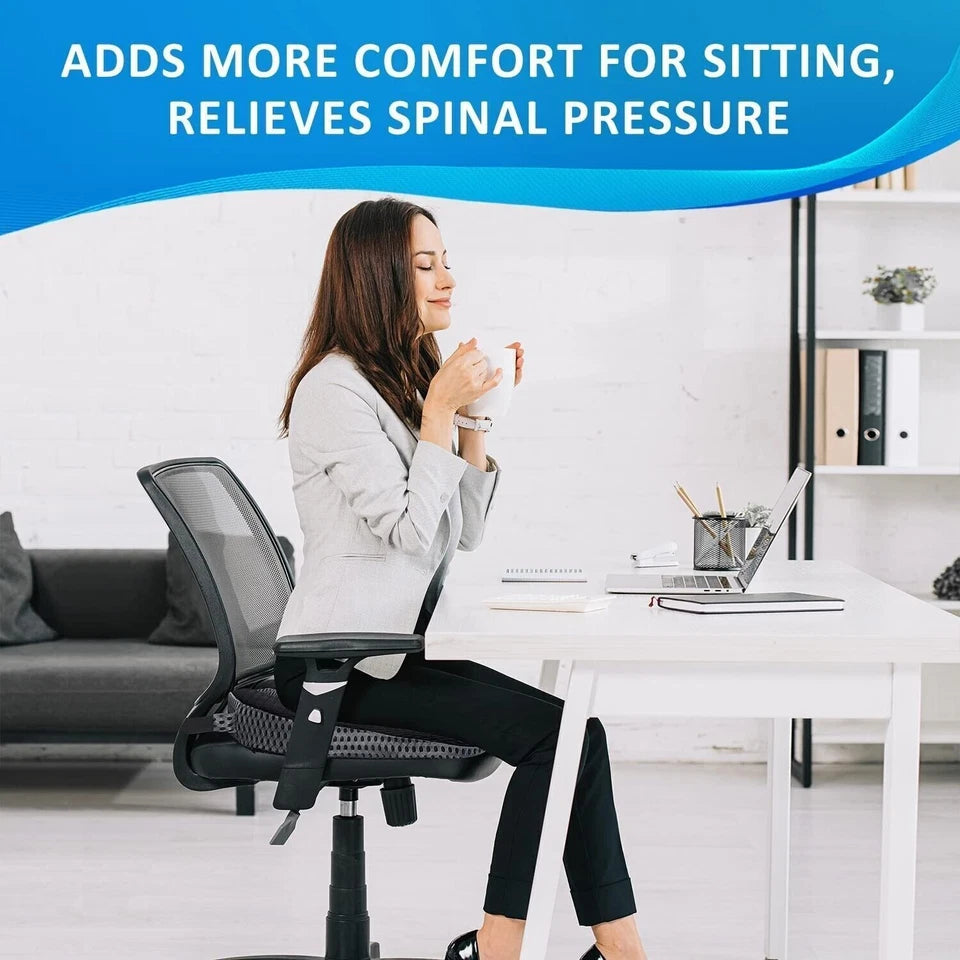 Drive & Sit in Comfort – Ergonomic Memory Foam Wedge Seat Cushion Aussie Vital Supplies