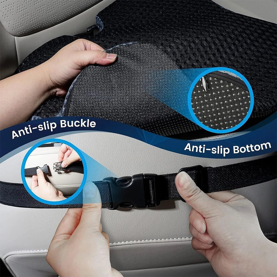 Drive & Sit in Comfort – Ergonomic Memory Foam Wedge Seat Cushion Aussie Vital Supplies