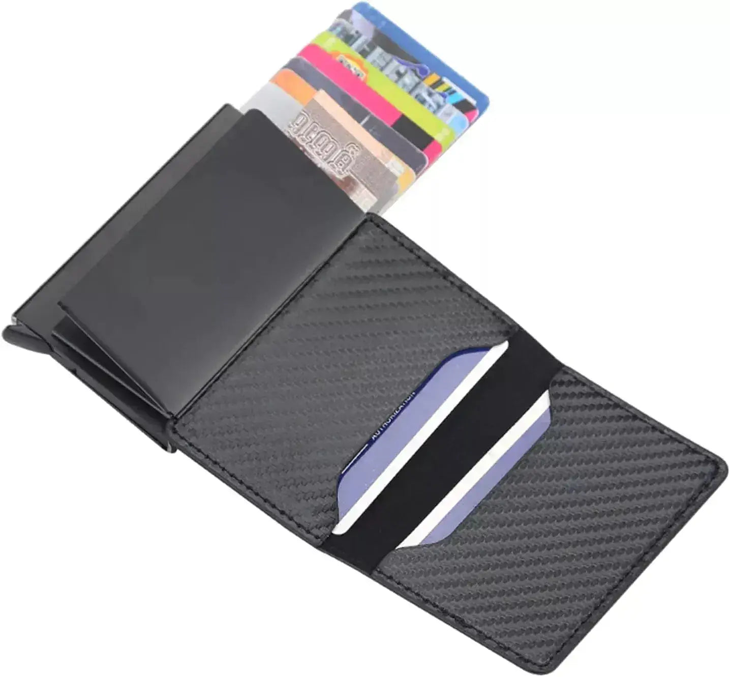 Smart RFID Blocking Wallet | Slim Leather Pop-Up Card Holder – 50% Off